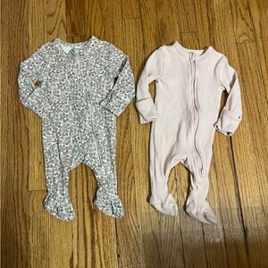 Lot of 2 Lauren Conrad Little Co. Footed Pajamas- Size Newborn- Pre-owned